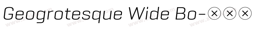 Geogrotesque Wide Bo字体转换